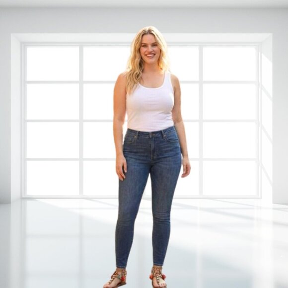 Signature by Levi Strauss Denim - Levi’s Signature Modern Skinny Jeans Worn-In Vintage Look | Cotton Blend